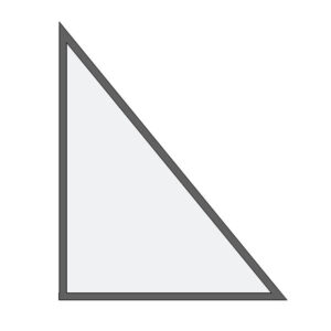 Châssis fixe anthracite triangle