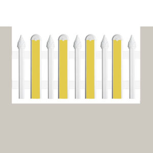 Clôture mixte marine + emeraude