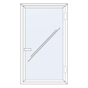 Fenêtre à la française 1 battant blanc