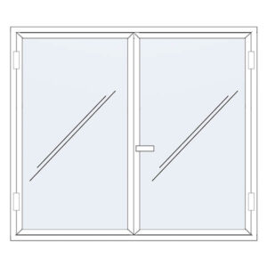 Fenêtre à la française 2 battants blanc