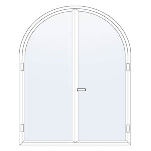 Fenêtre à la française 2 battants cintrés