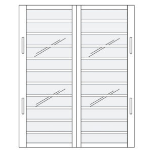 Jalousie de sécurité double