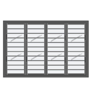 Jalousie de sécurité quadruple anthracite