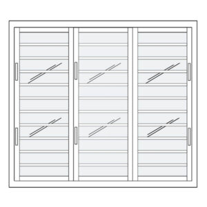 Jalousie de sécurité triple