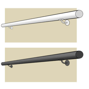 Main courante d’escalier – fixation murale