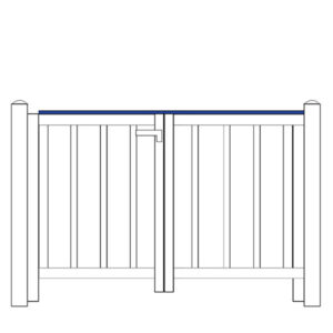 Portillon double de garde-corps