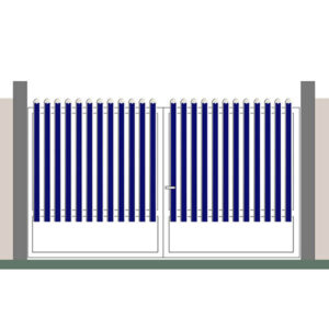Portail double battant marine