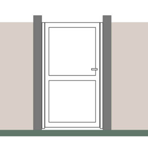 Portillon plein blanc