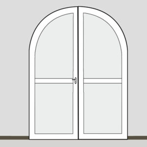 Porte cintrée 2 vantaux