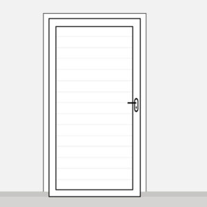 Porte lourde 1 battant