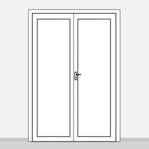 Porte lourde 2 battants